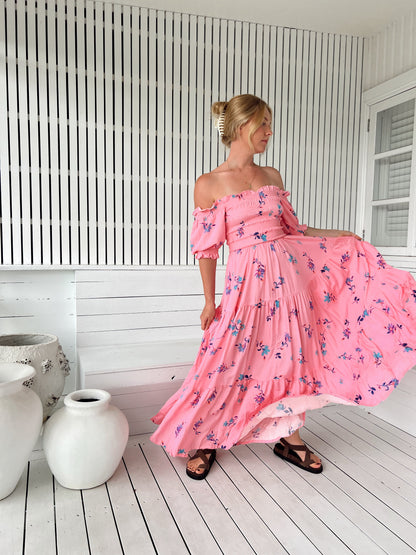 Wild Berry Claudette Maxi Dress