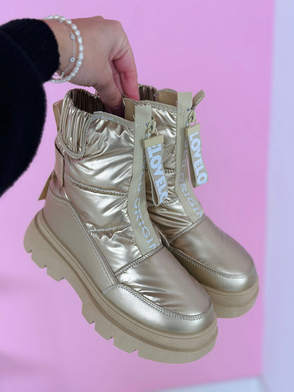 Warmy Gold Boots