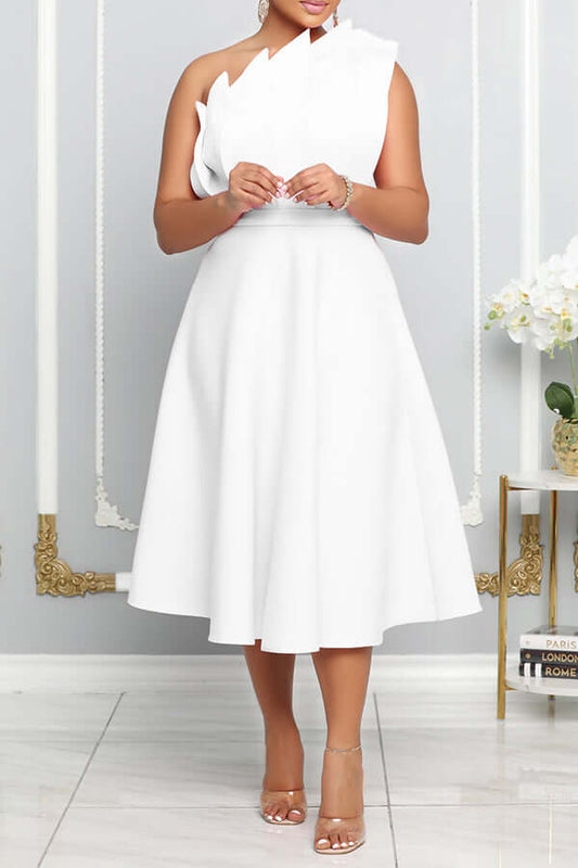 Natalia One-Shoulder Midi Dress