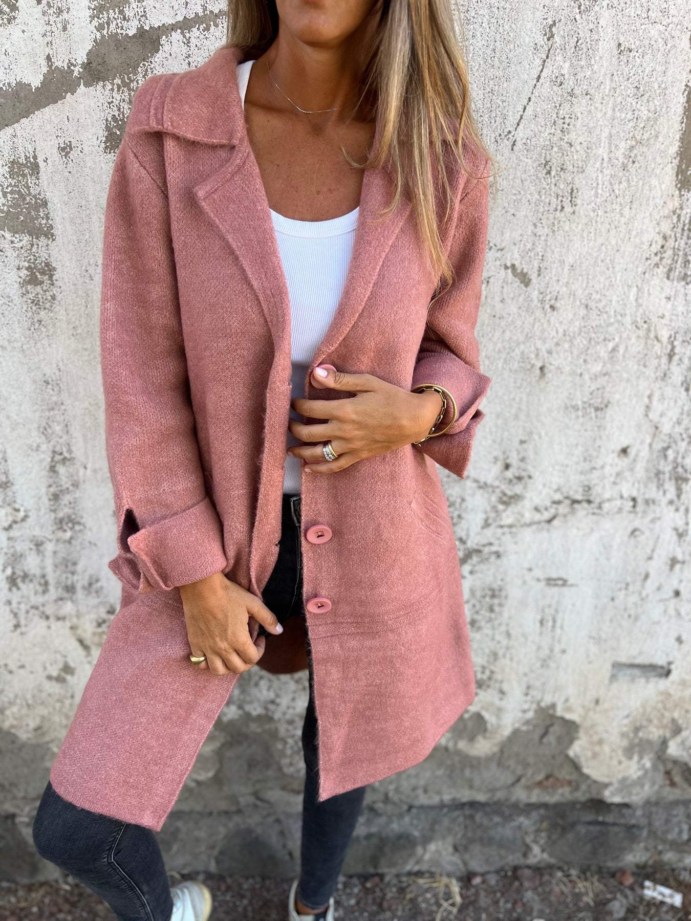Ada Long Knit Coat