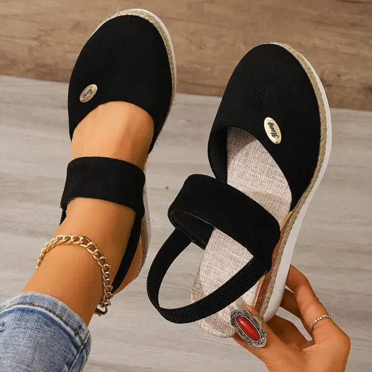 Antonella - Orthopaedic sandals with platform, breathable and relaxed