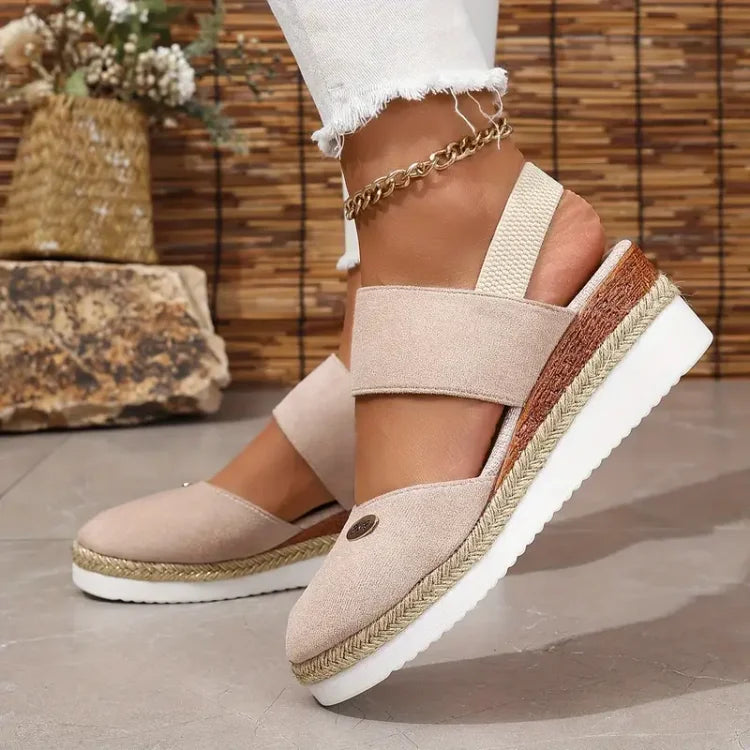 Antonella - Orthopaedic sandals with platform, breathable and relaxed