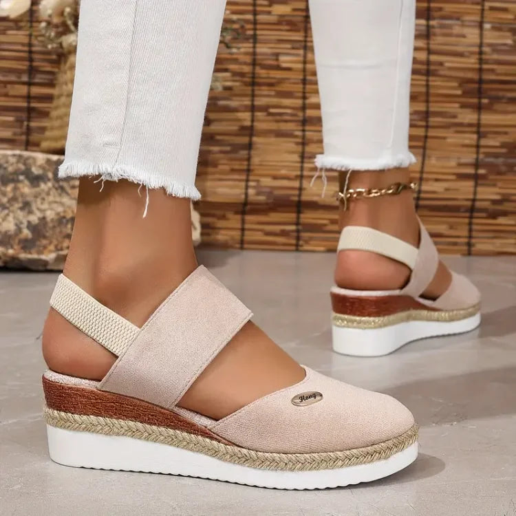 Antonella - Orthopaedic sandals with platform, breathable and relaxed