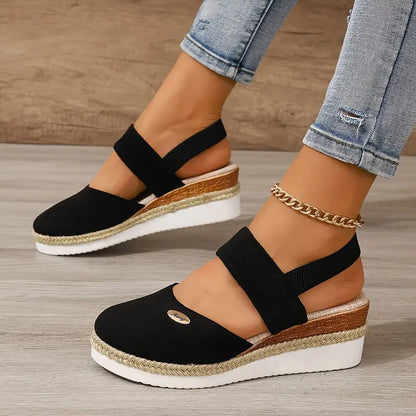Antonella - Orthopaedic sandals with platform, breathable and relaxed