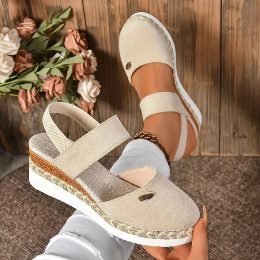 Antonella - Orthopaedic sandals with platform, breathable and relaxed