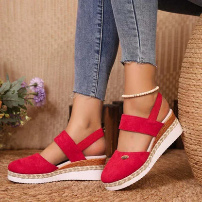 Antonella - Orthopaedic sandals with platform, breathable and relaxed