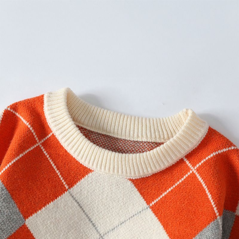 Argyle Vintage Knit Sweater