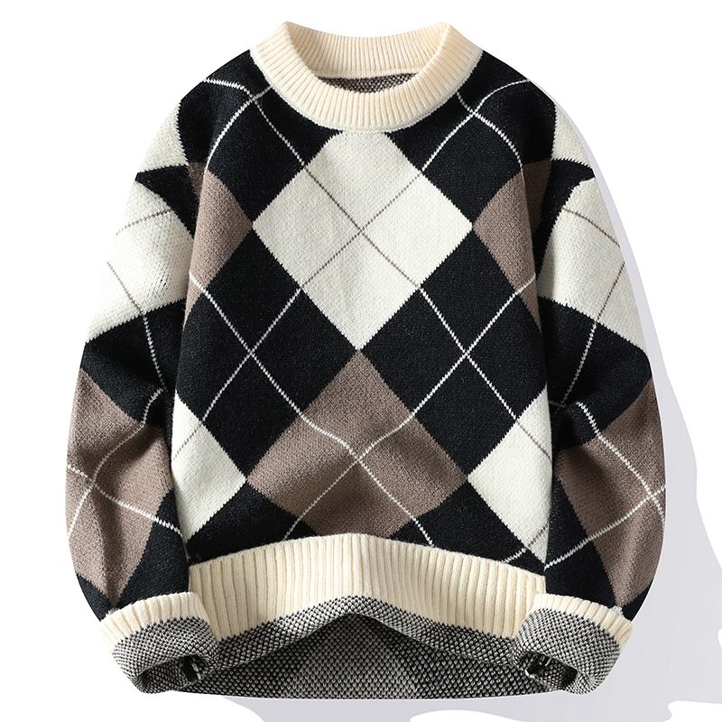 Argyle Vintage Knit Sweater