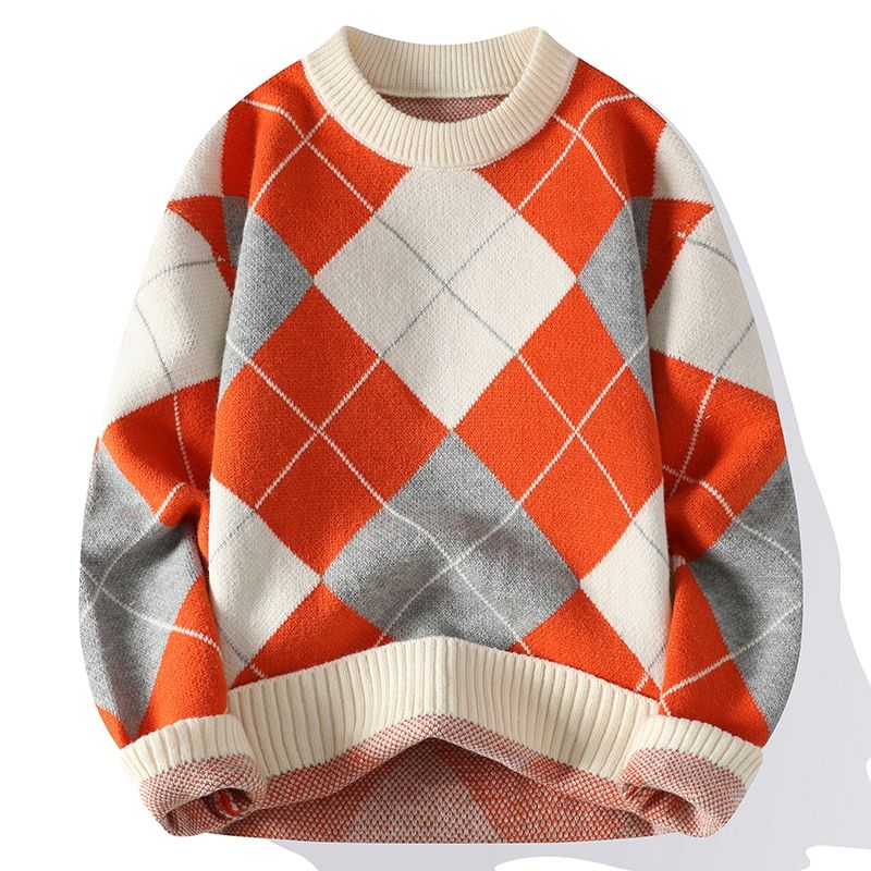 Argyle Vintage Knit Sweater