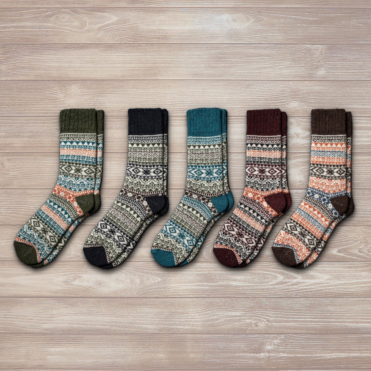 Siv (5 pairs) - Wool Socks