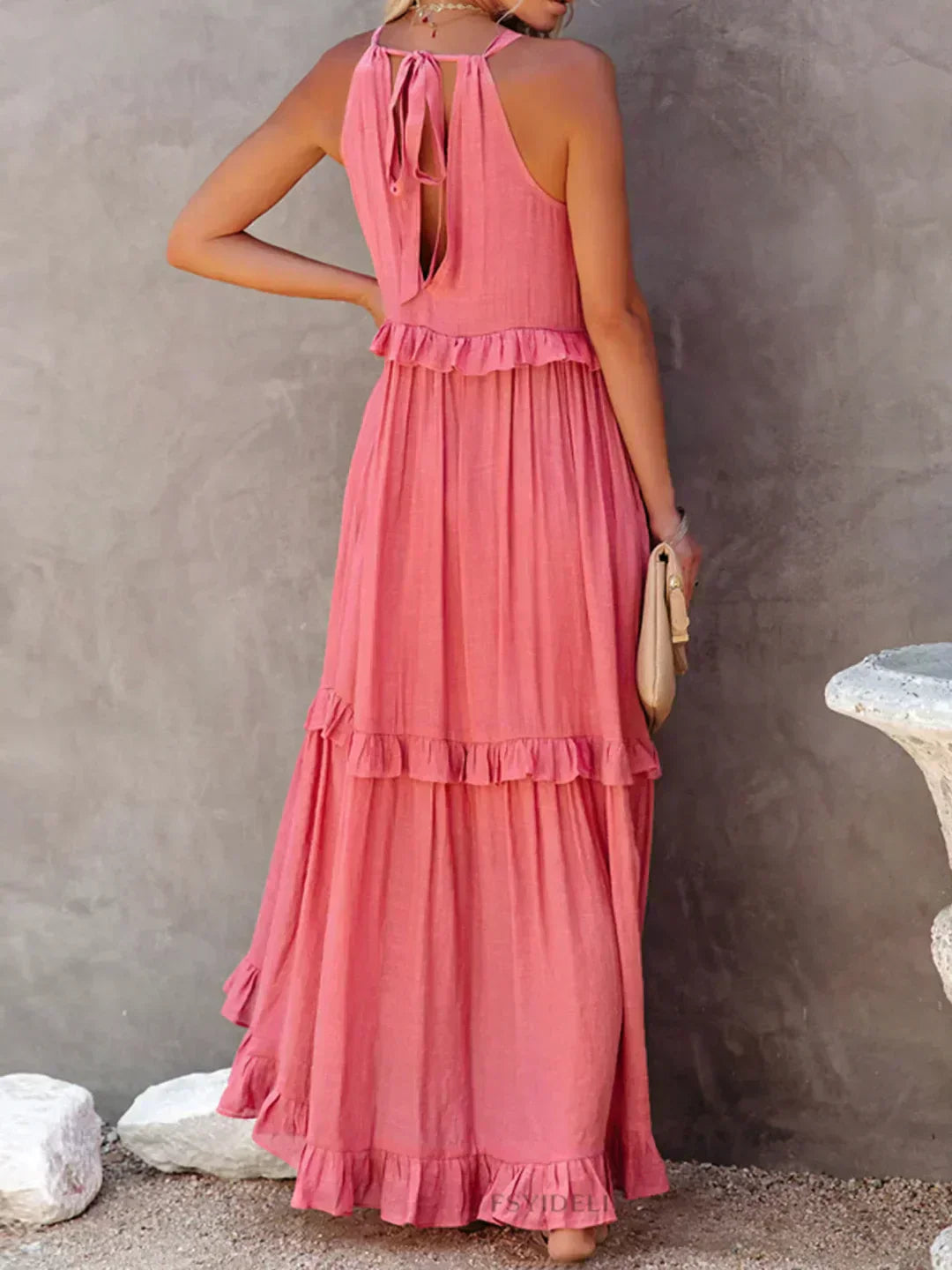 Amelia Halter Maxi Dress