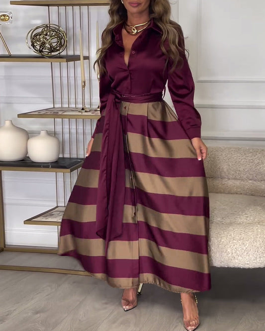 Amelia Striped Maxi Dress