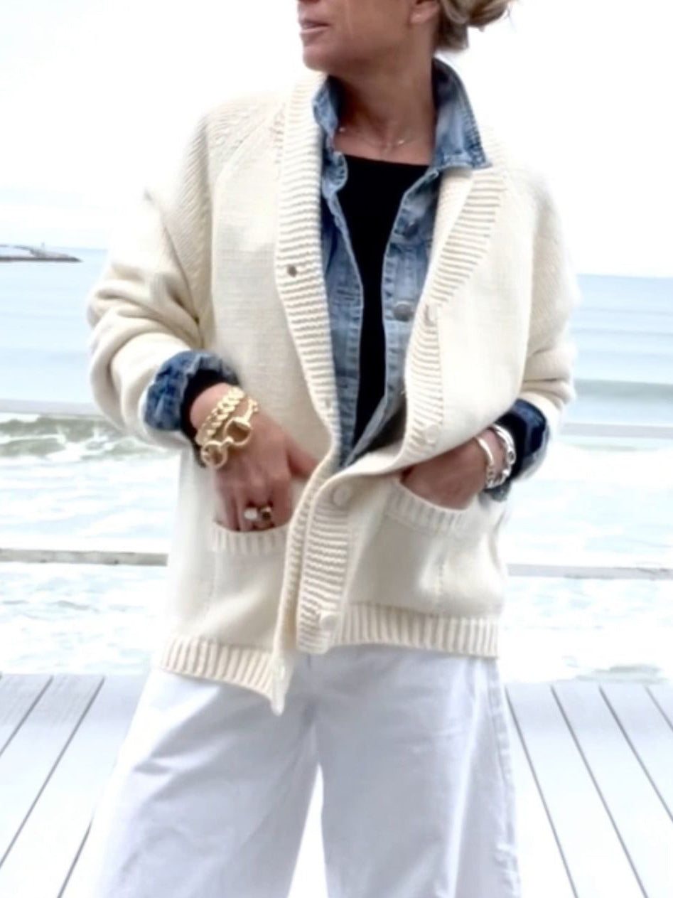 Playful Lobster Knit Cardigan