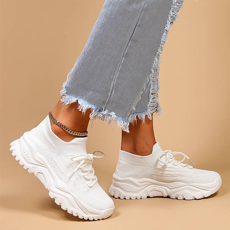 Heidi Stylish White Sneakers