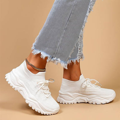 Heidi Stylish White Sneakers