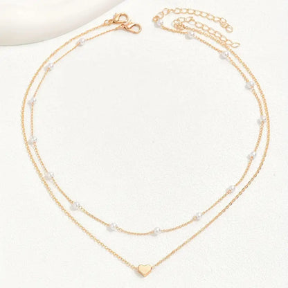 Amelia Heart Charm Necklace
