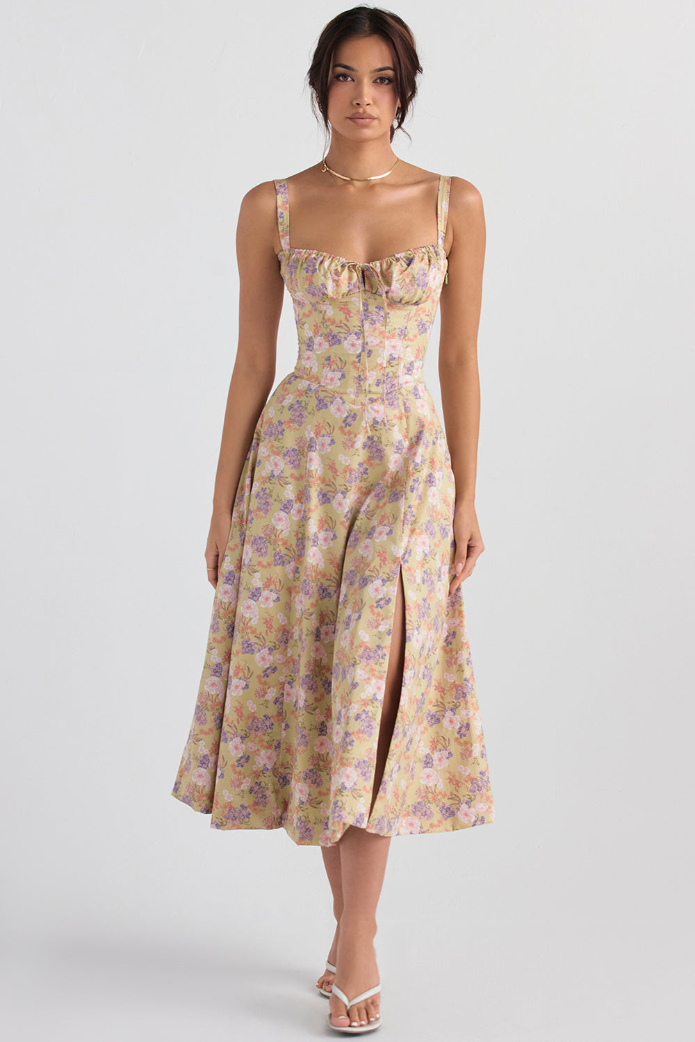 Freya Floral Midi Dress