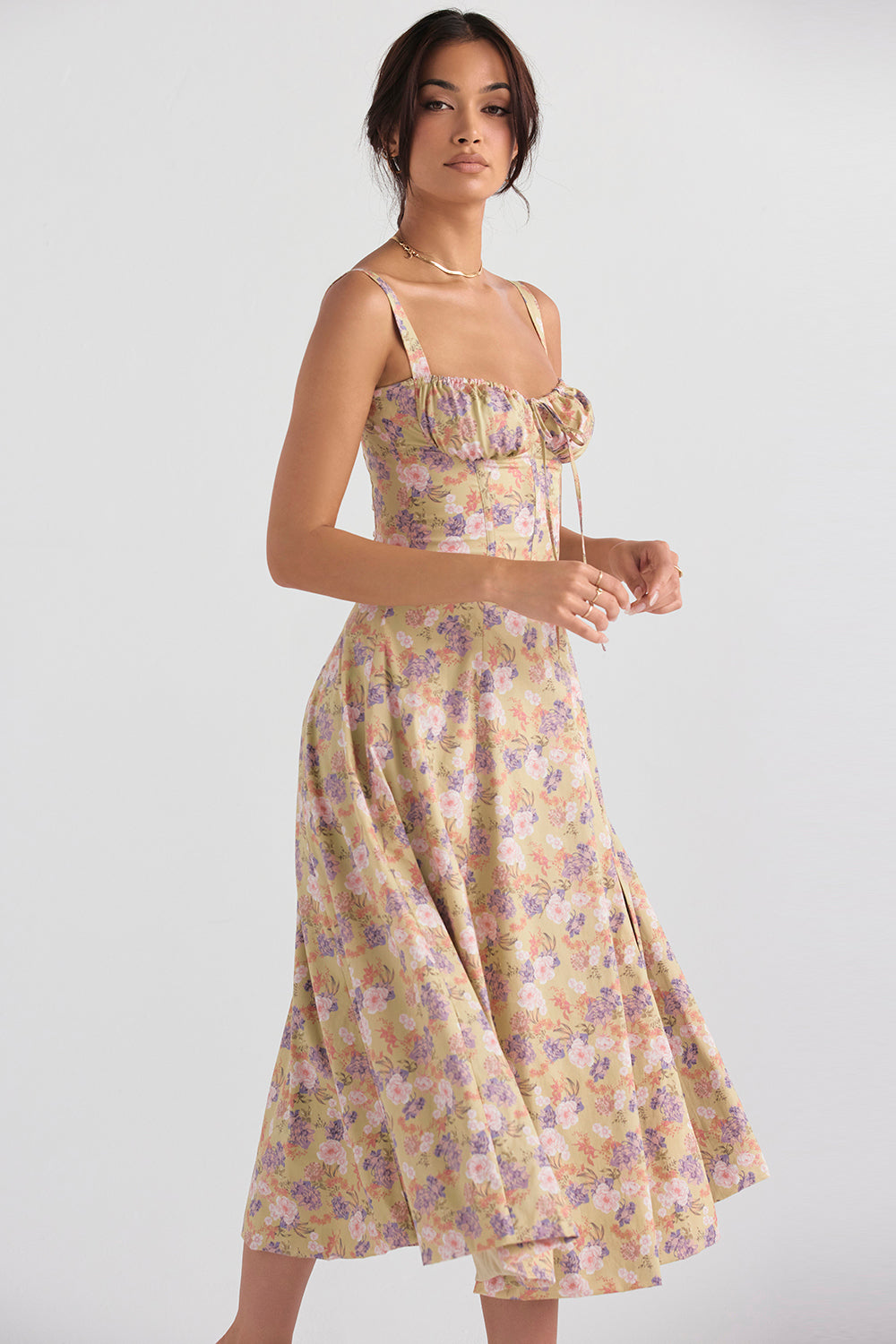 Freya Floral Midi Dress