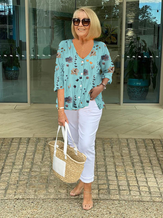 Elegant Floral Blouse