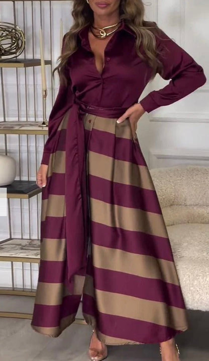 Charlotte Striped Maxi Dress