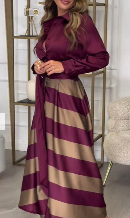 Charlotte Striped Maxi Dress