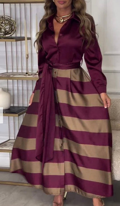 Charlotte Striped Maxi Dress