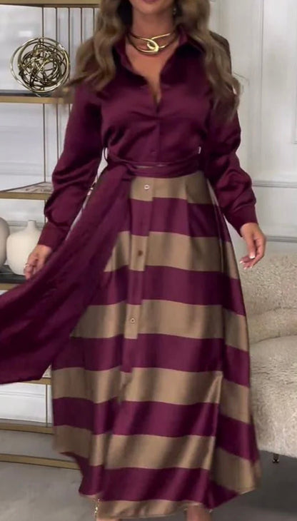 Charlotte Striped Maxi Dress