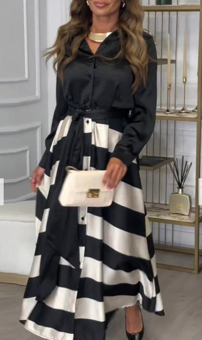 Charlotte Striped Maxi Dress