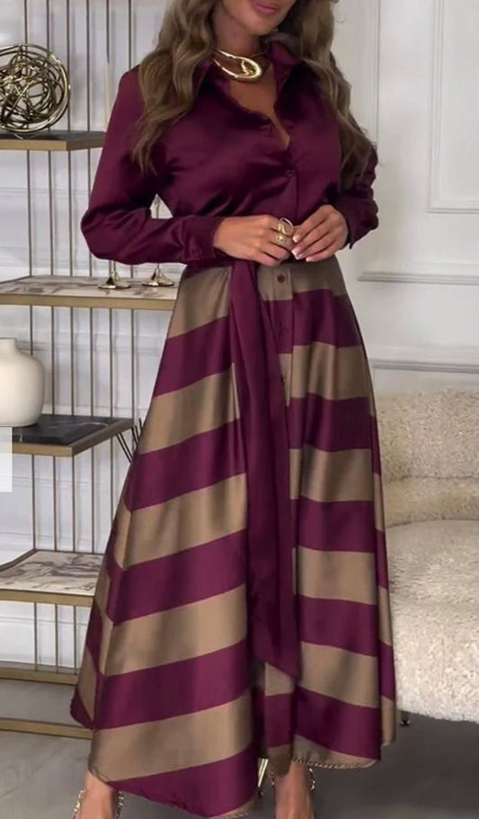 Charlotte Striped Maxi Dress