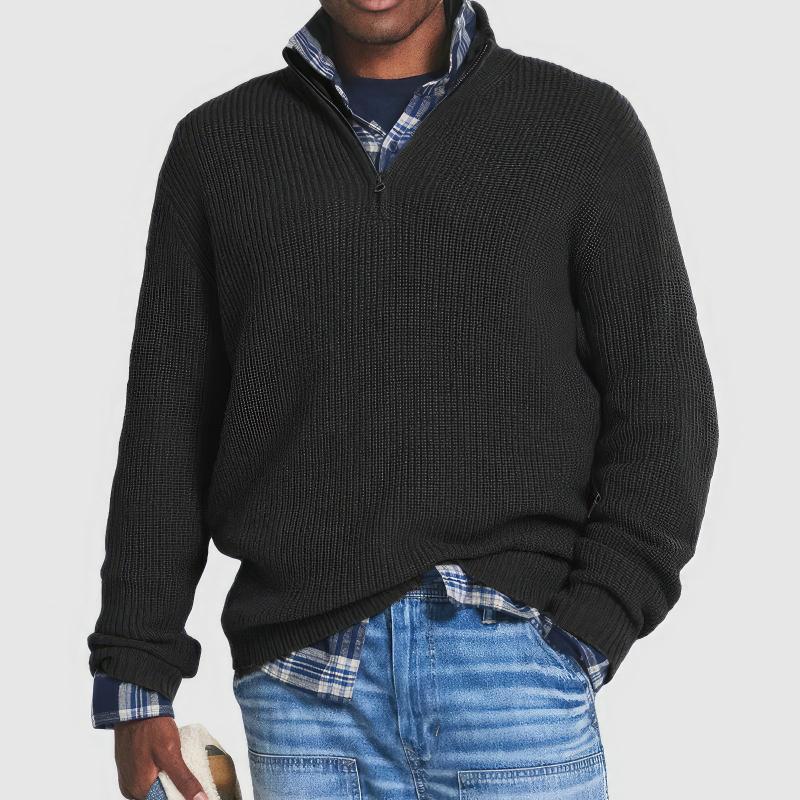 Finn - Essential Zip Collar Sweater