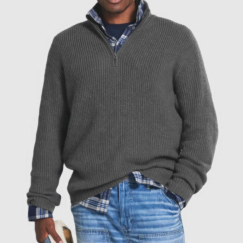 Finn - Essential Zip Collar Sweater