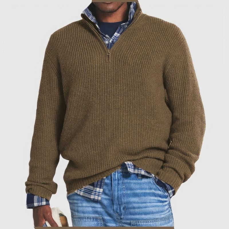 Finn - Essential Zip Collar Sweater