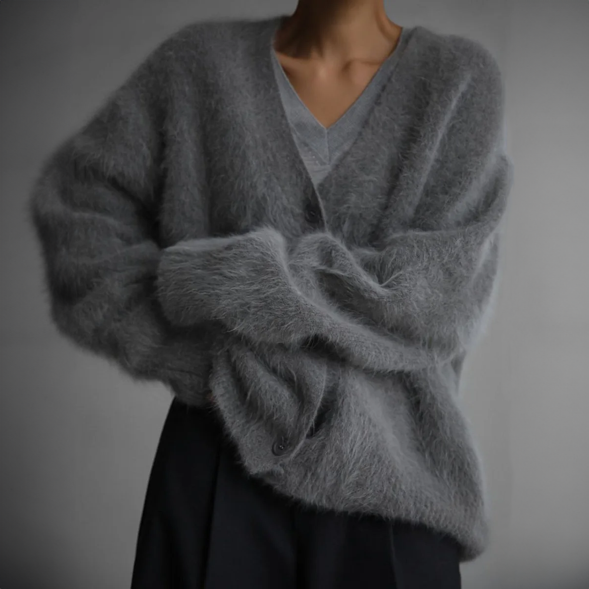 Valina - Elegant Fluff Cardigan