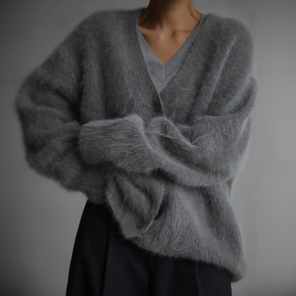 Valina - Elegant Fluff Cardigan