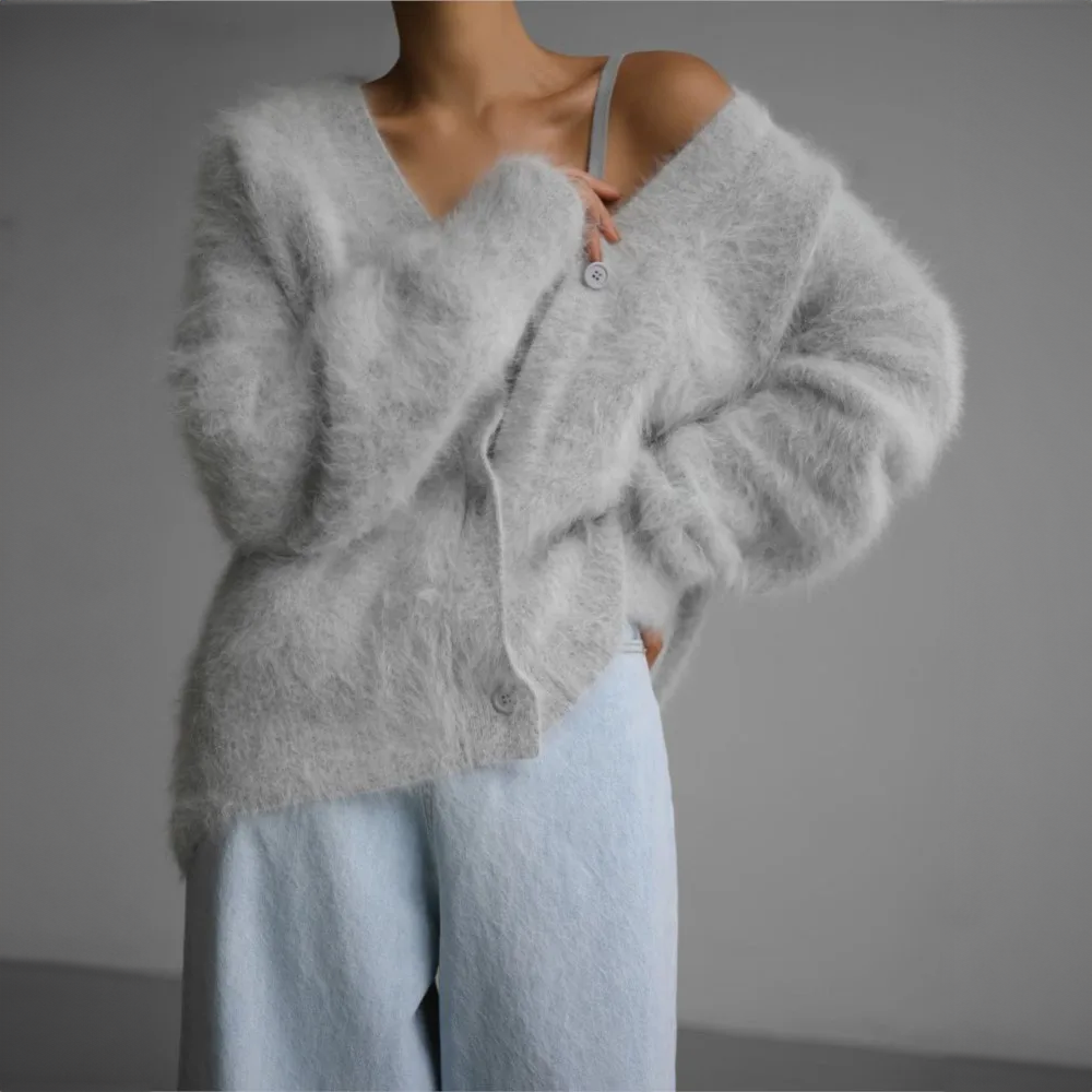 Valina - Elegant Fluff Cardigan