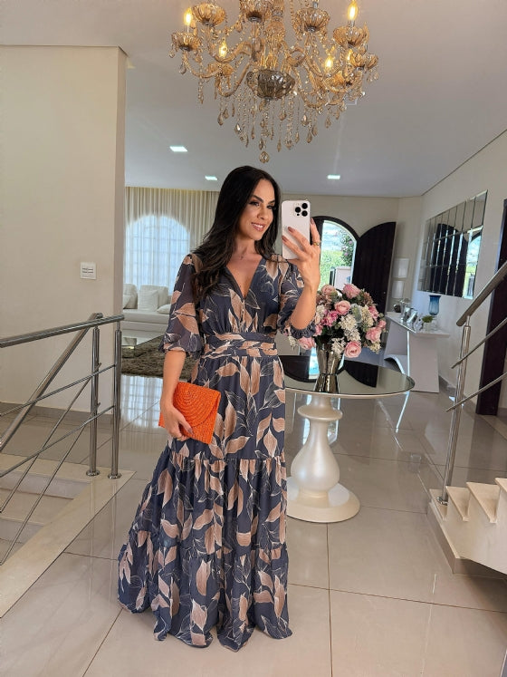 Lella Stylish Floral Maxi Dress