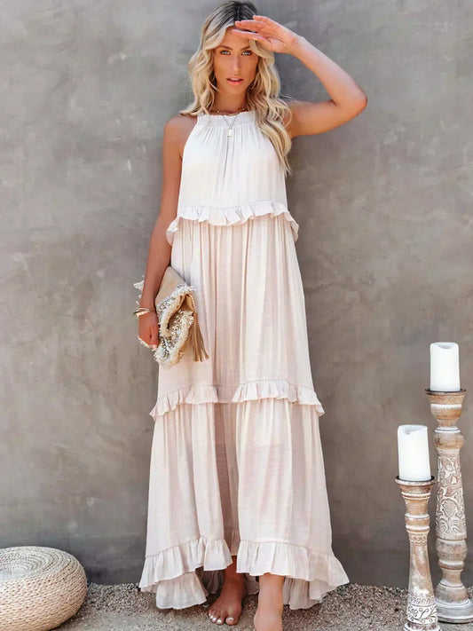 Amelia Halter Maxi Dress