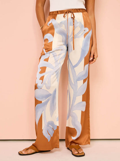 Stunning Floral Tie-Dye Two-Piece Set with Loose Fit