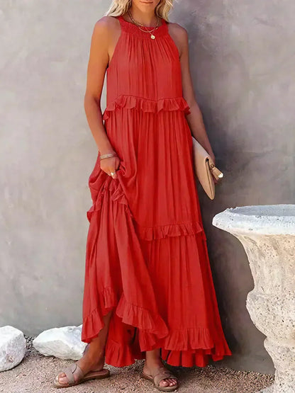 Amelia Halter Maxi Dress