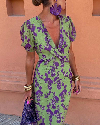 Erin Floral Wrap Dress