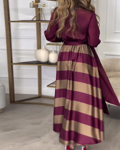 Amelia Striped Maxi Dress