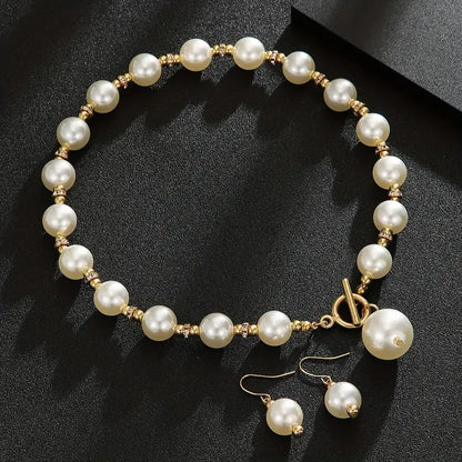 Isla Pearl Decor Necklace + Earrings