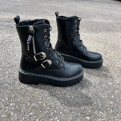 Walk All Black Boots