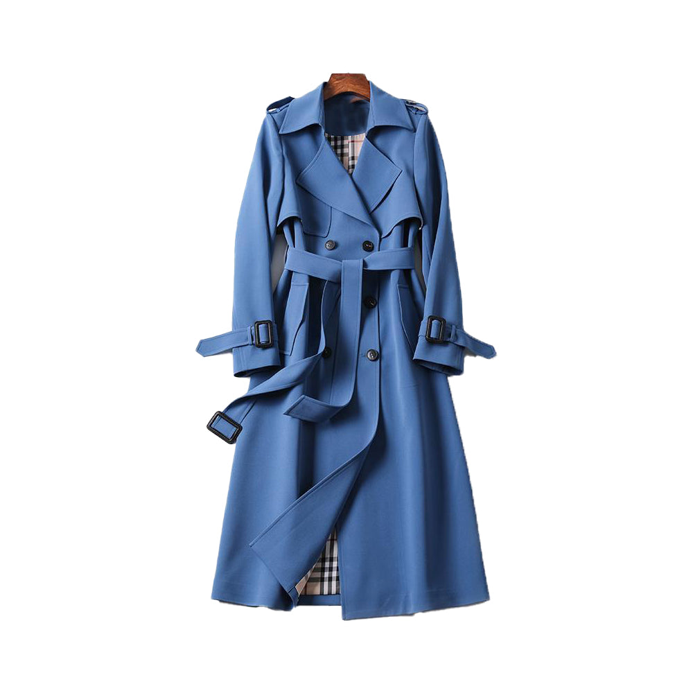 Stelle - Ladies Trench Coat with Double Button Placket