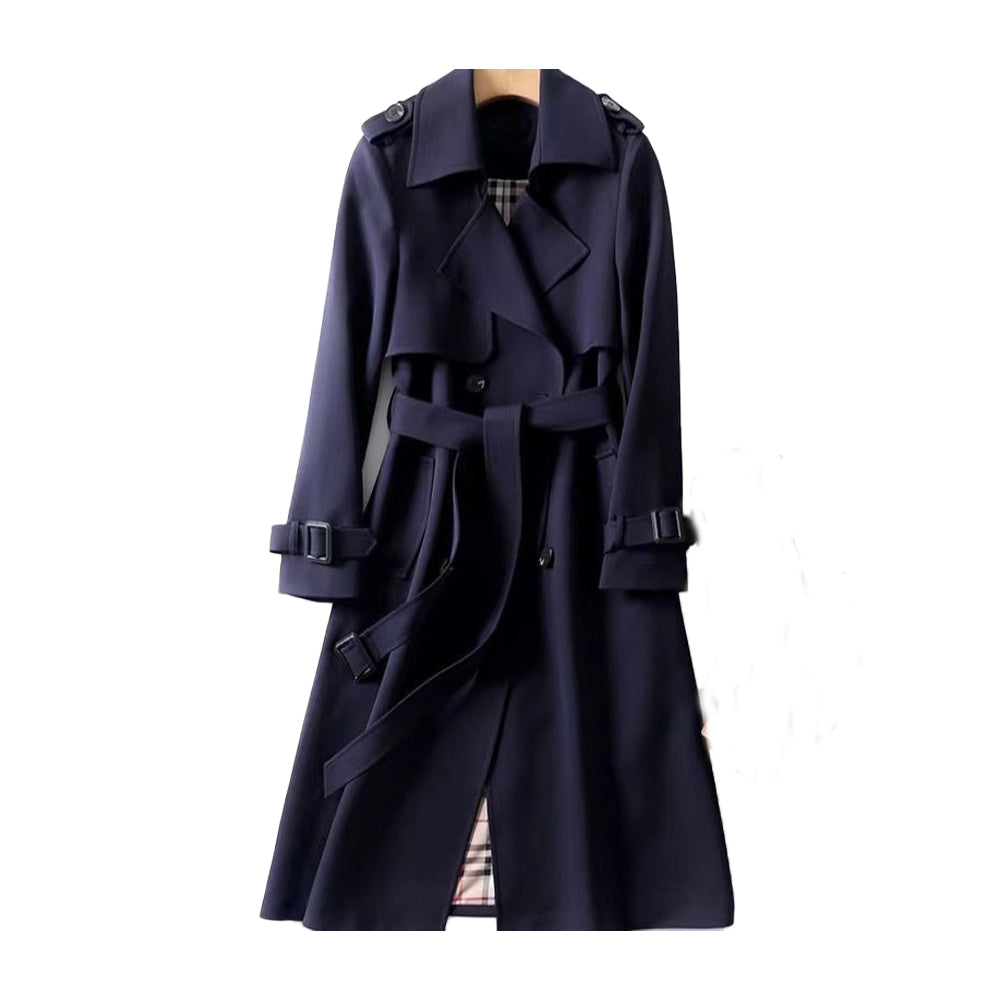 Stelle - Ladies Trench Coat with Double Button Placket