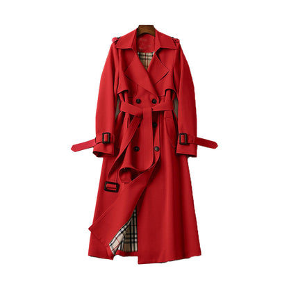 Stelle - Ladies Trench Coat with Double Button Placket