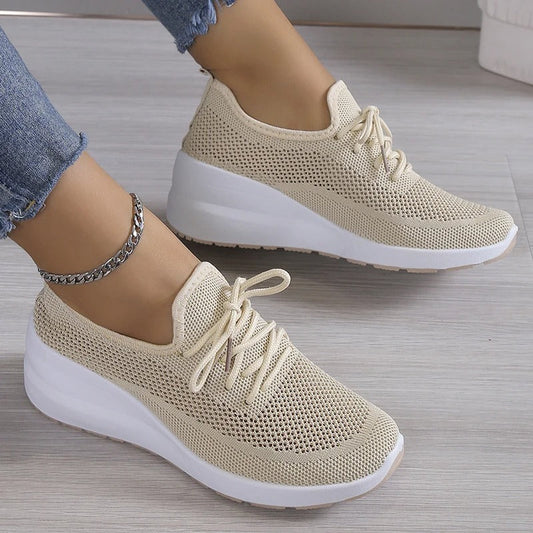 HAZEL - BREATHABLE KNIT ORTHOPAEDIC CASUAL SNEAKERS