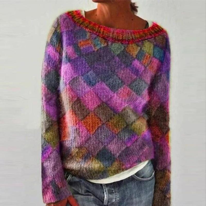 Tessa | Colorful & stylish o-neck jumper