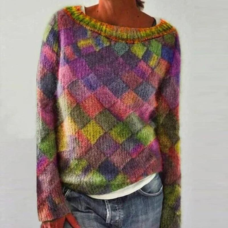 Tessa | Colorful & stylish o-neck jumper