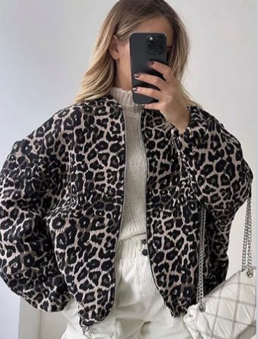 Marlowe Oversized Leather Bomber